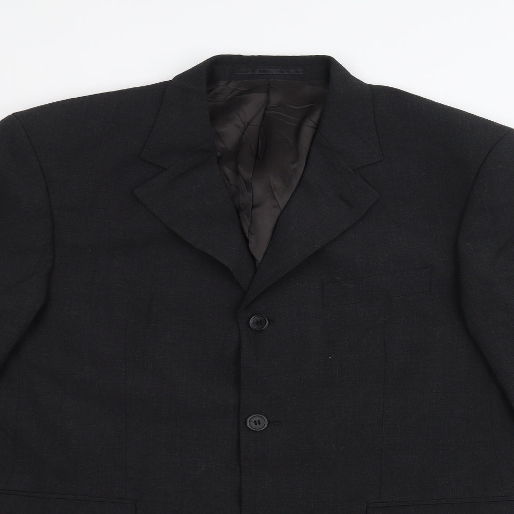 You Mens Black   Jacket Suit Jacket Size 40