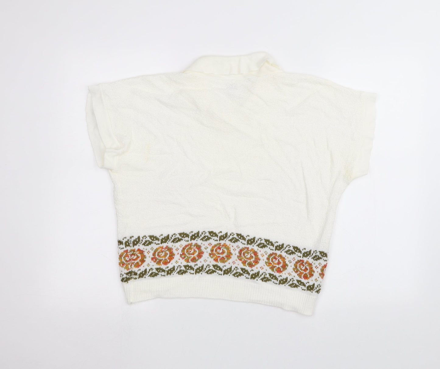Dominant Womens White   Pullover Jumper Size 16