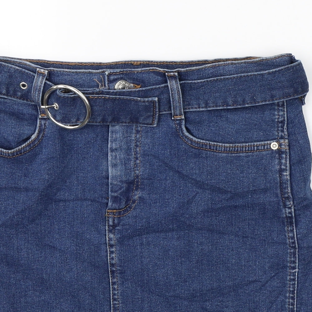 Denim CO Womens Blue  Denim Straight & Pencil Skirt Size 8