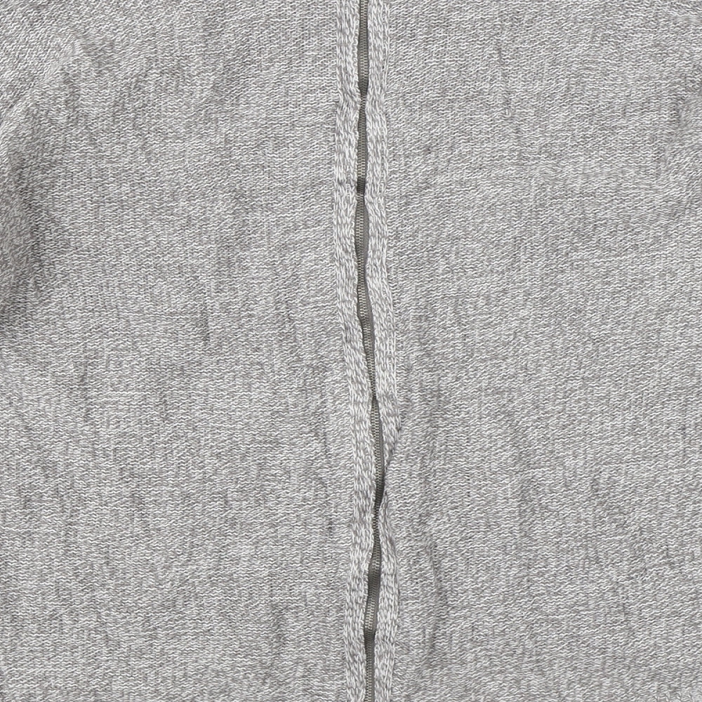 Papaya Womens Grey  Knit Full Zip Jumper Size M