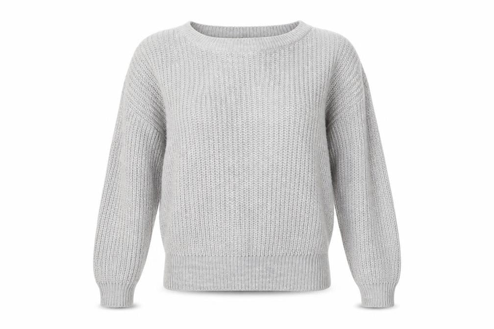 Boohoo Womens Grey  Knit Pullover Jumper Size 6