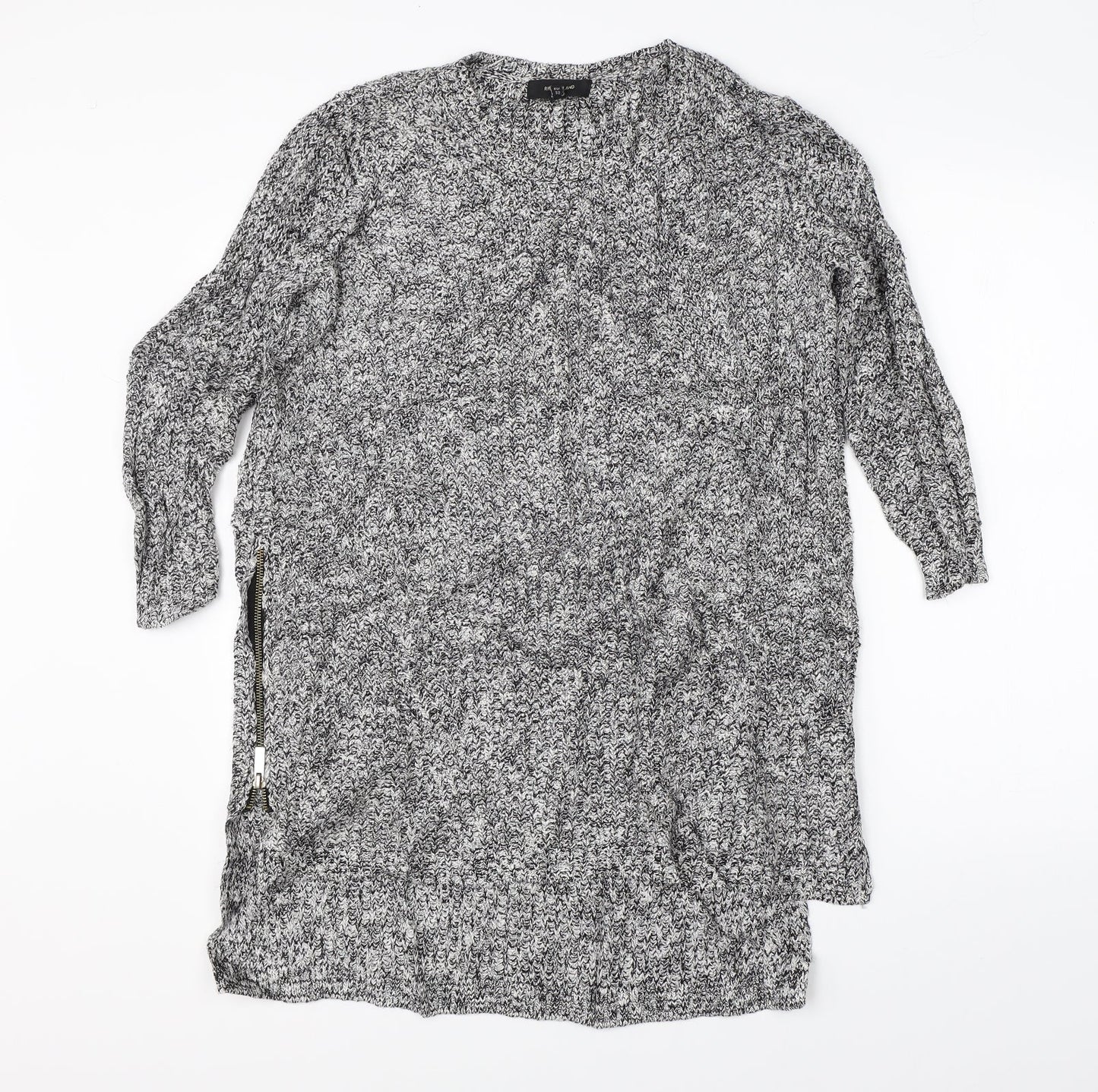 River Island Womens Grey  Knit Pullover Jumper Size 6