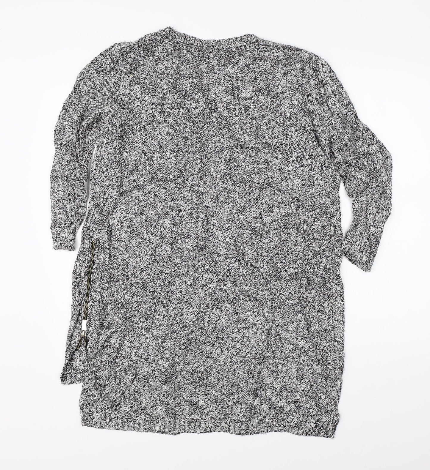 River Island Womens Grey  Knit Pullover Jumper Size 6