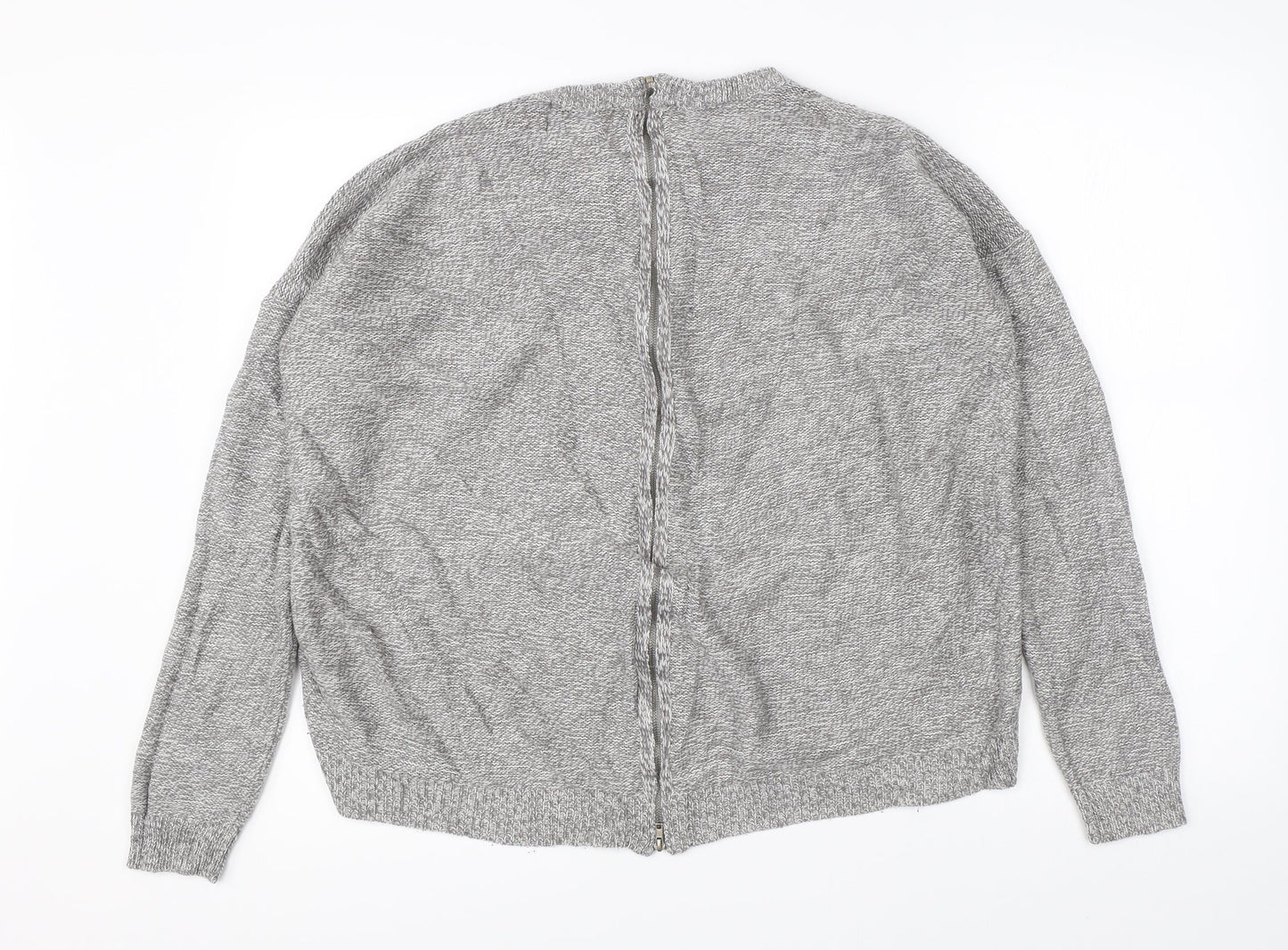 Papaya Womens Grey   Full Zip Jumper Size M