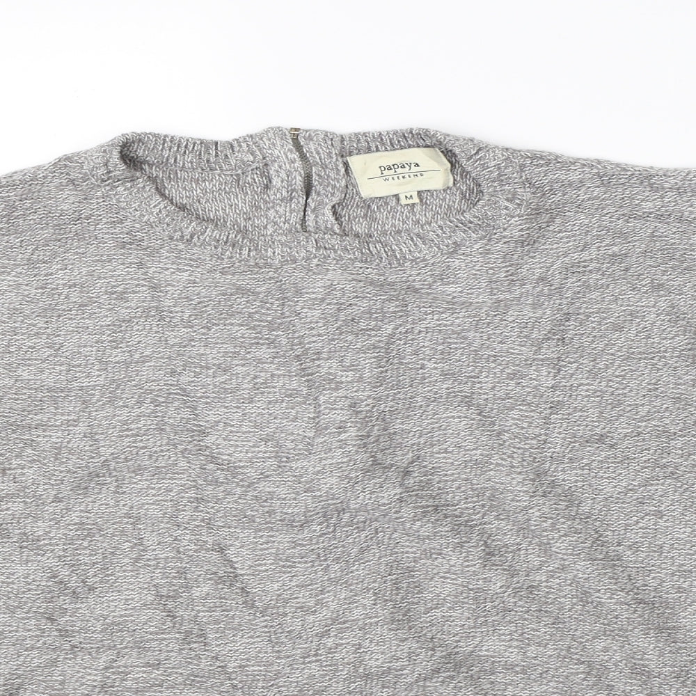 Papaya Womens Grey   Full Zip Jumper Size M