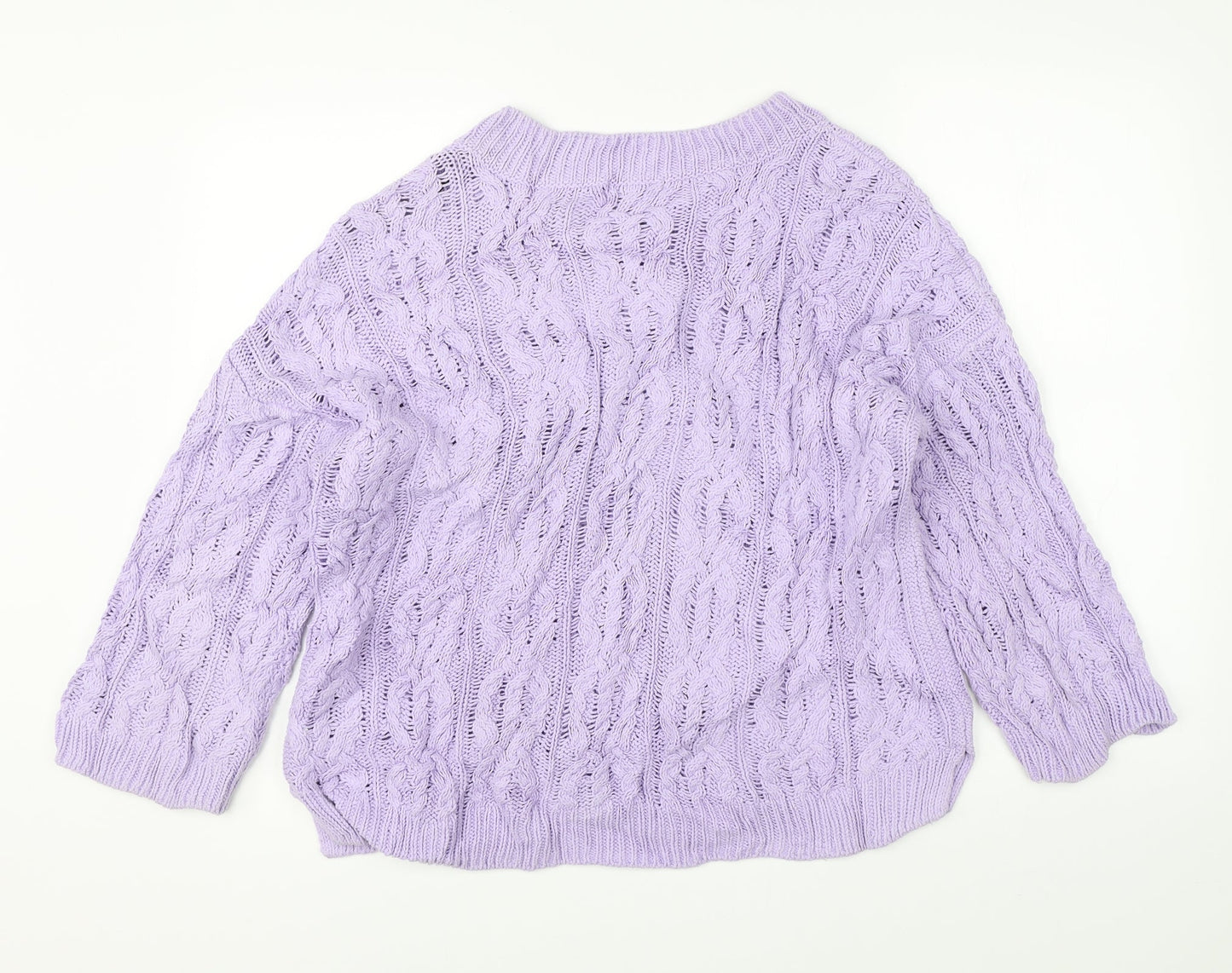 H&M Womens Pink  Knit Pullover Jumper Size M