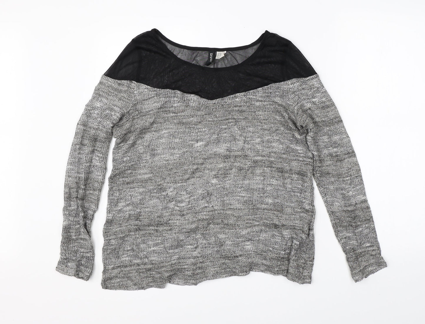 Divided Womens Grey   Pullover Jumper Size M
