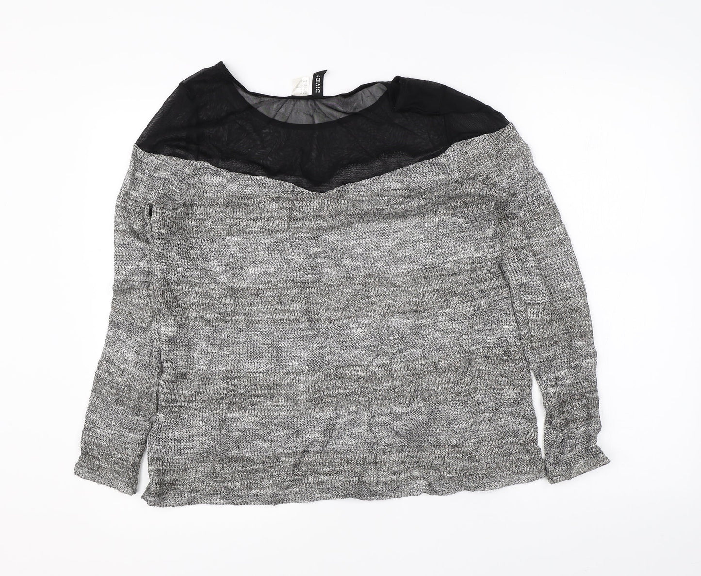 Divided Womens Grey   Pullover Jumper Size M