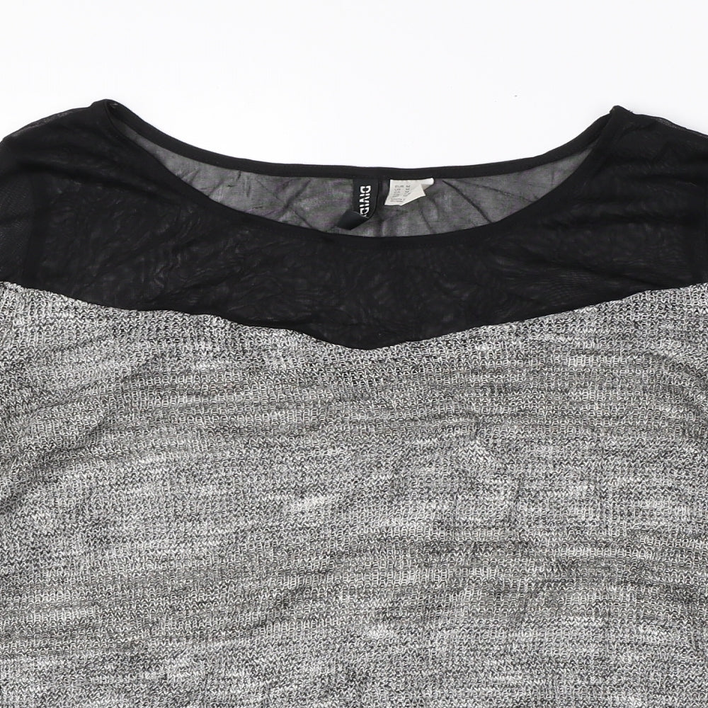 Divided Womens Grey   Pullover Jumper Size M