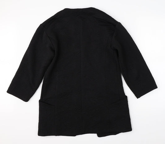 Preworn Womens Black   Jacket Coatigan Size 8