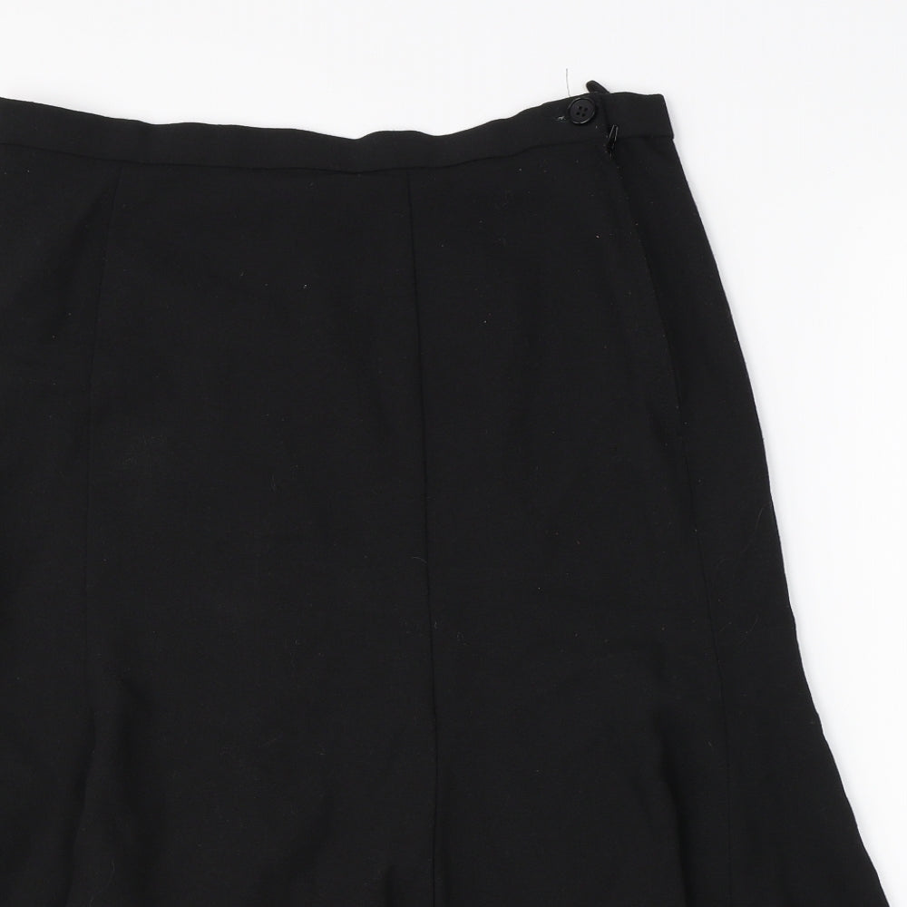 Preworn Womens Black   A-Line Skirt Size 32 in
