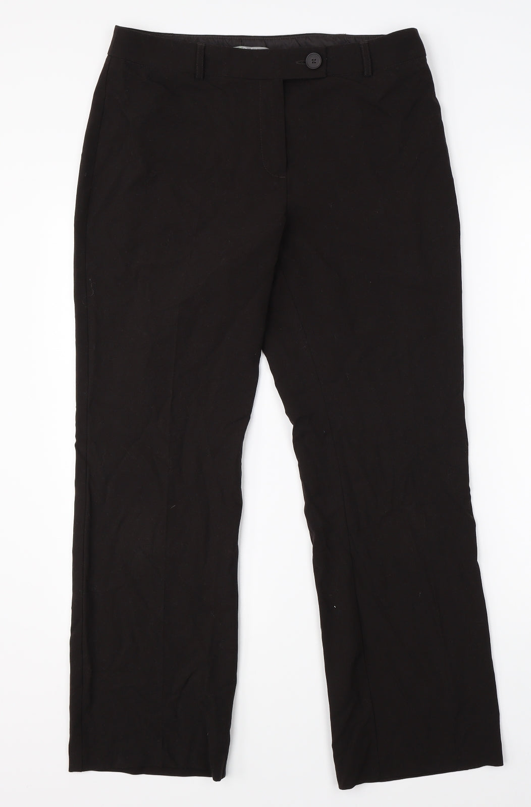 M&S Womens Brown   Dress Pants Trousers Size 12 L25 in