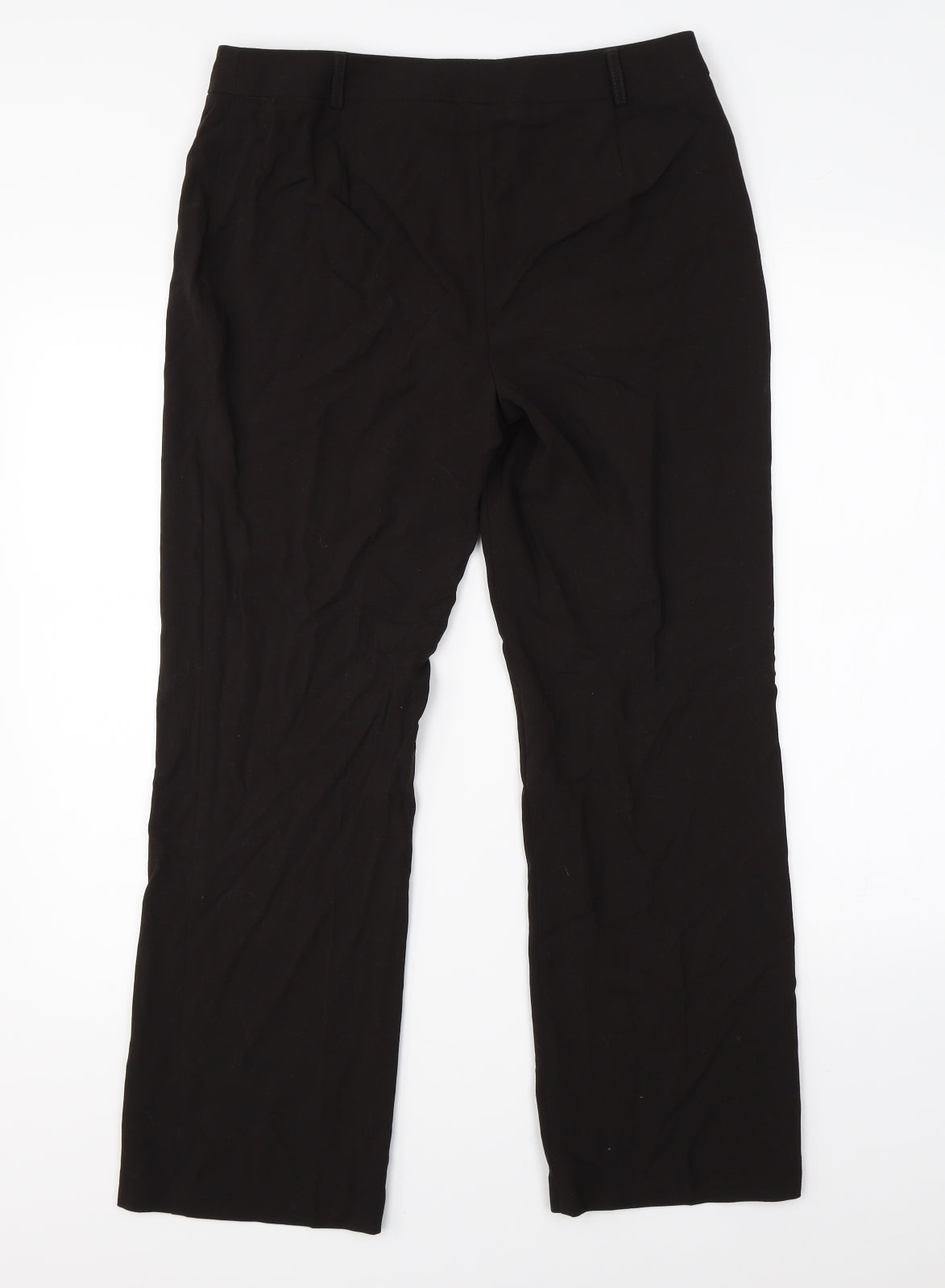 M&S Womens Brown   Dress Pants Trousers Size 12 L25 in