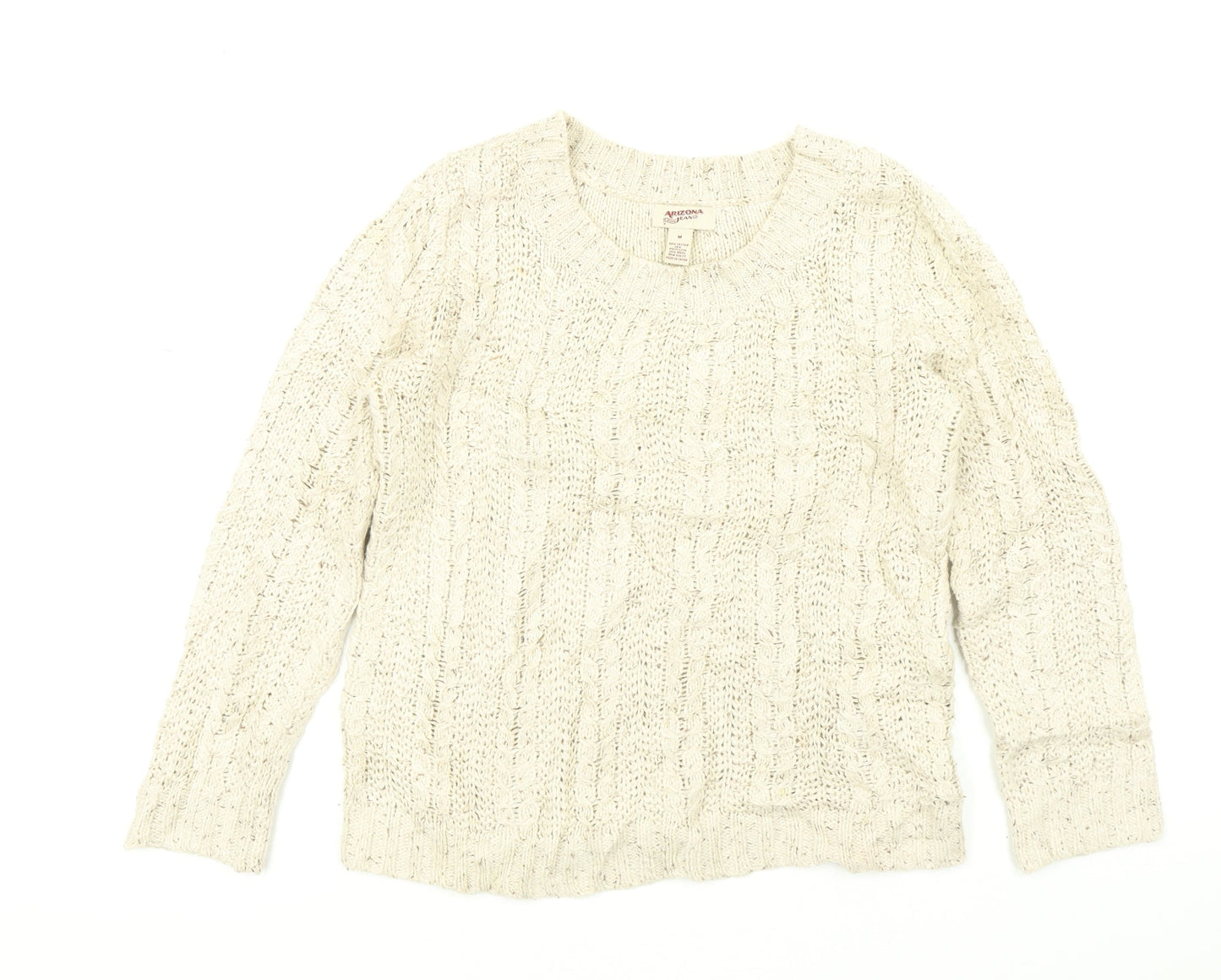 Arizona Jeans Womens Beige   Pullover Jumper Size M