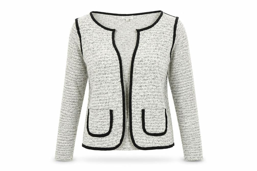 Front view of Papaya women’s multicoloured cardigan jumper, size UK 10
