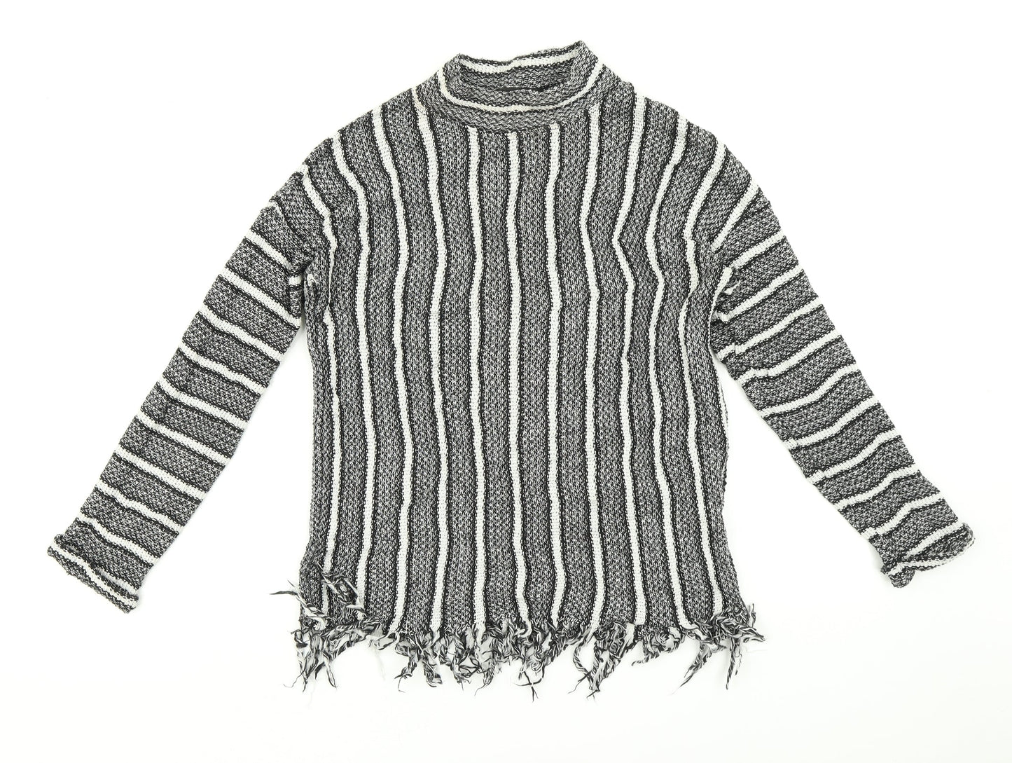 Topshop Womens Multicoloured Striped  Pullover Jumper Size 10