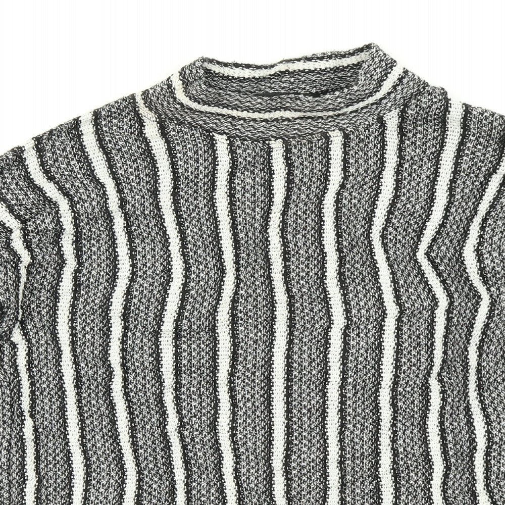 Topshop Womens Multicoloured Striped  Pullover Jumper Size 10