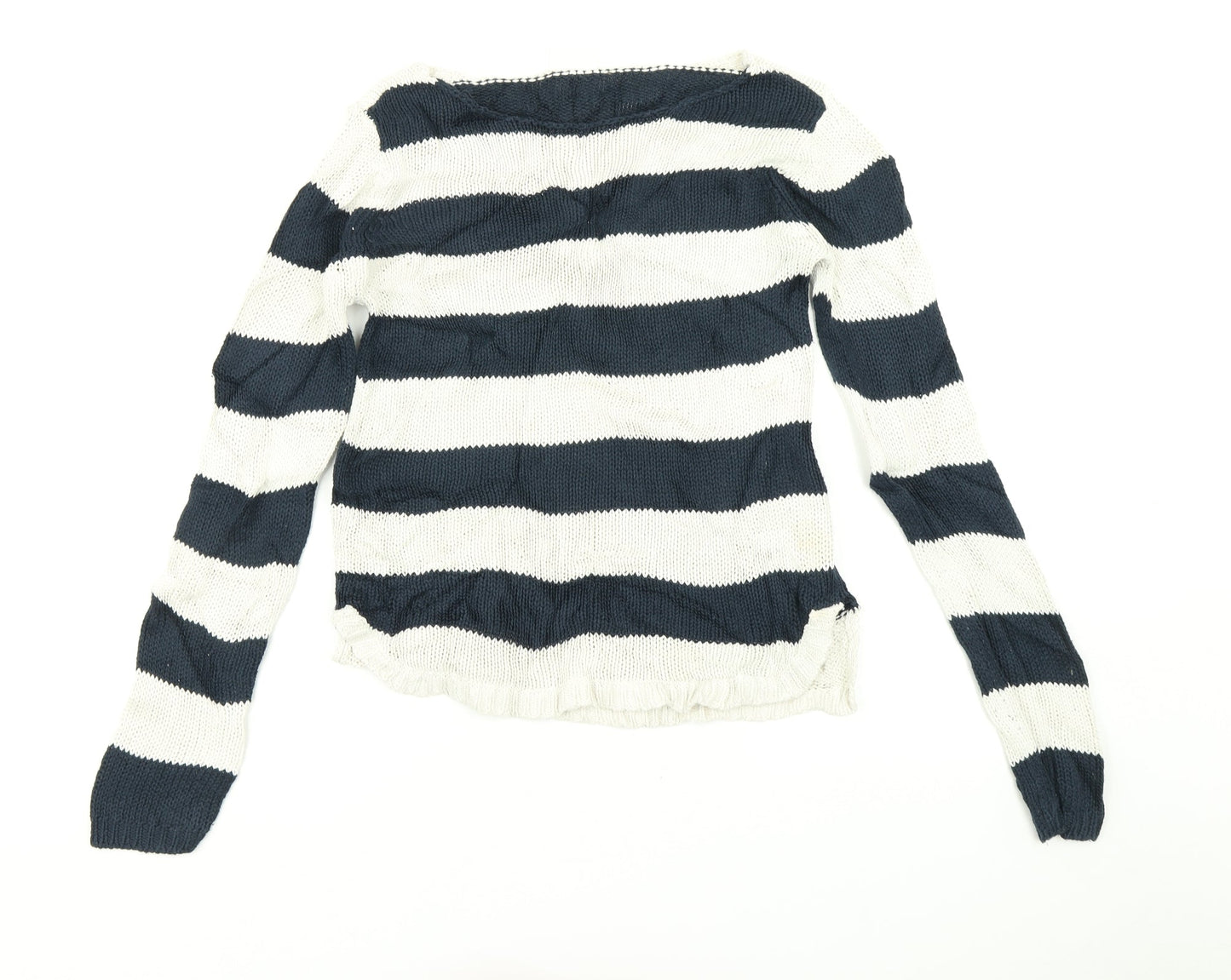VILA Womens Multicoloured Striped  Pullover Jumper Size M