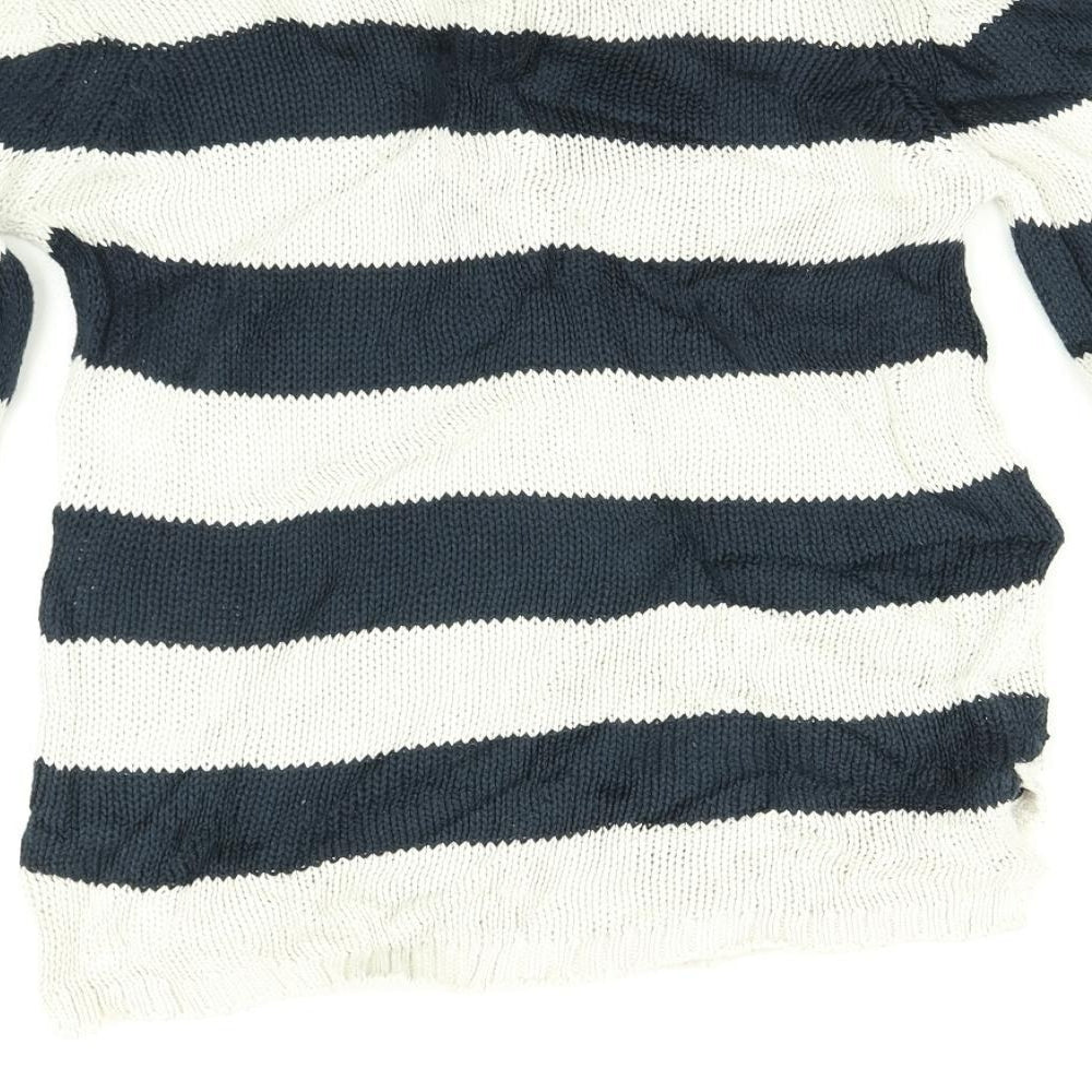 VILA Womens Multicoloured Striped  Pullover Jumper Size M