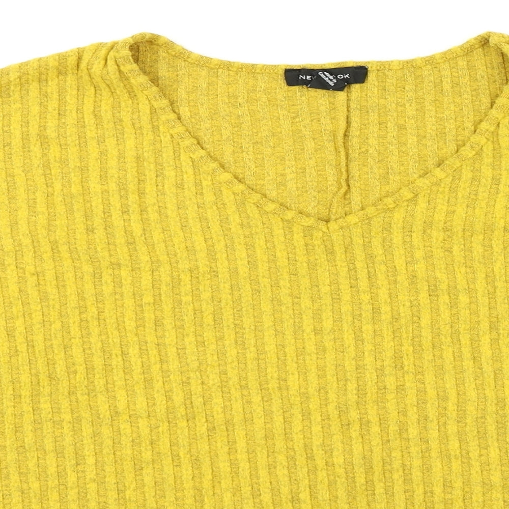 new look  Womens Yellow   Pullover Jumper Size M