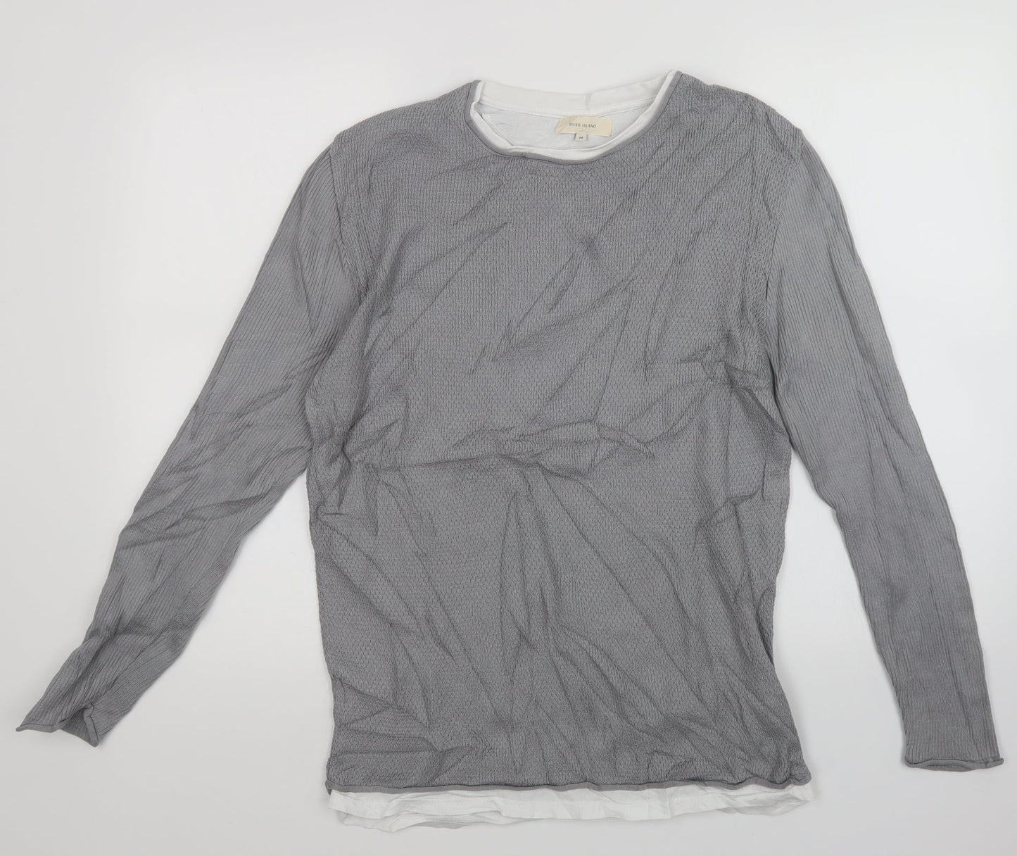 River Island Womens Grey   Pullover Jumper Size M