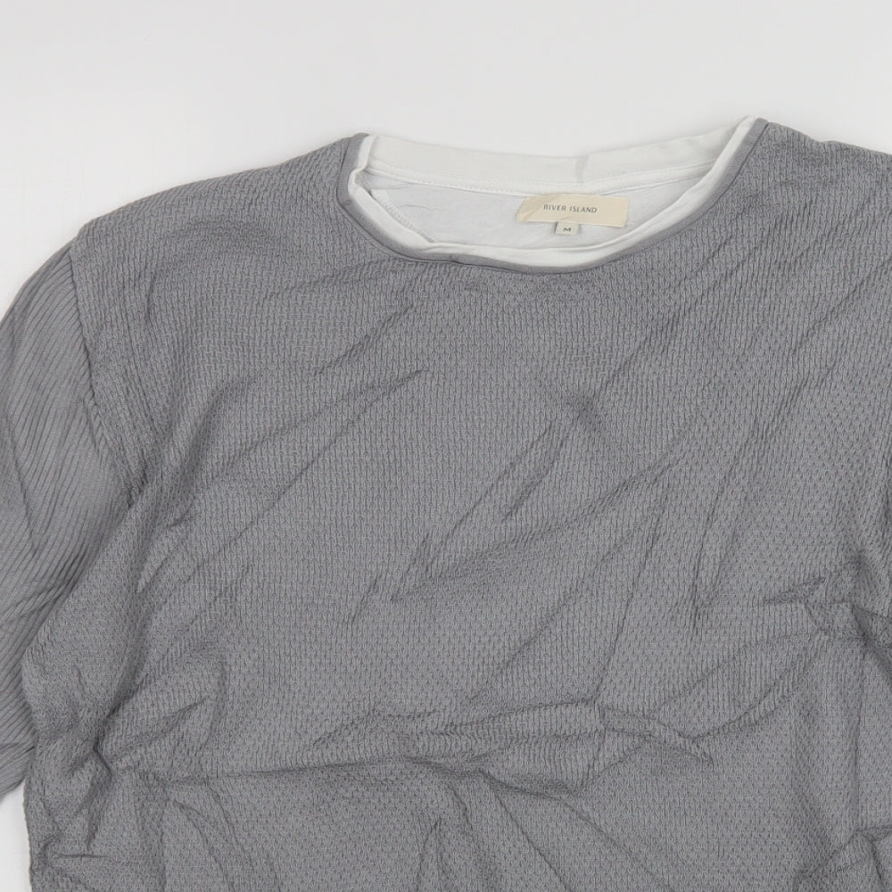 River Island Womens Grey   Pullover Jumper Size M