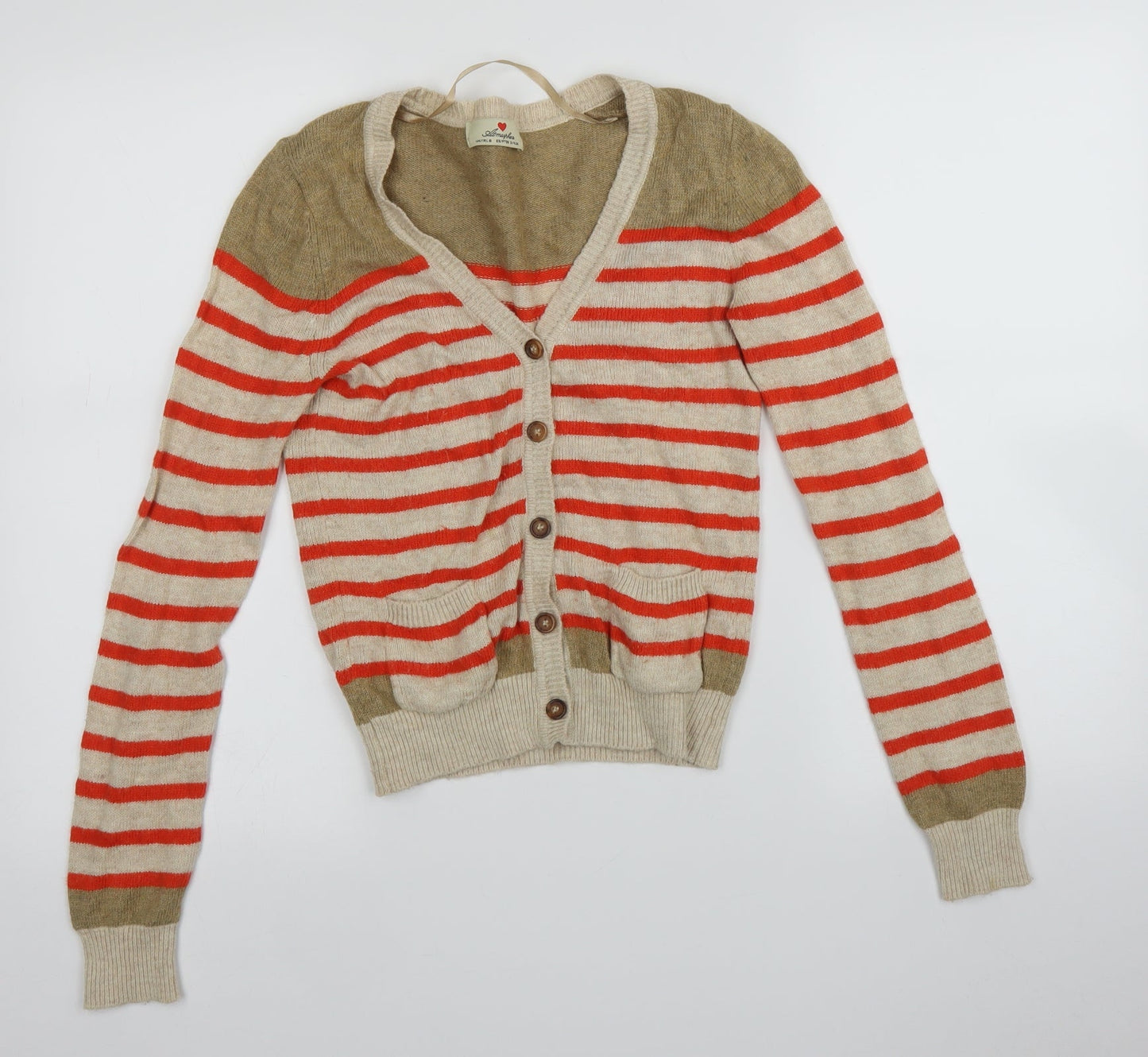 Atmosphere Womens Multicoloured Striped  Cardigan Jumper Size 6
