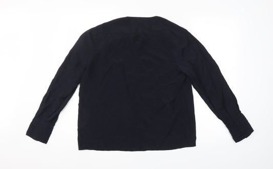 Mango Womens Blue   Basic Blouse Size M