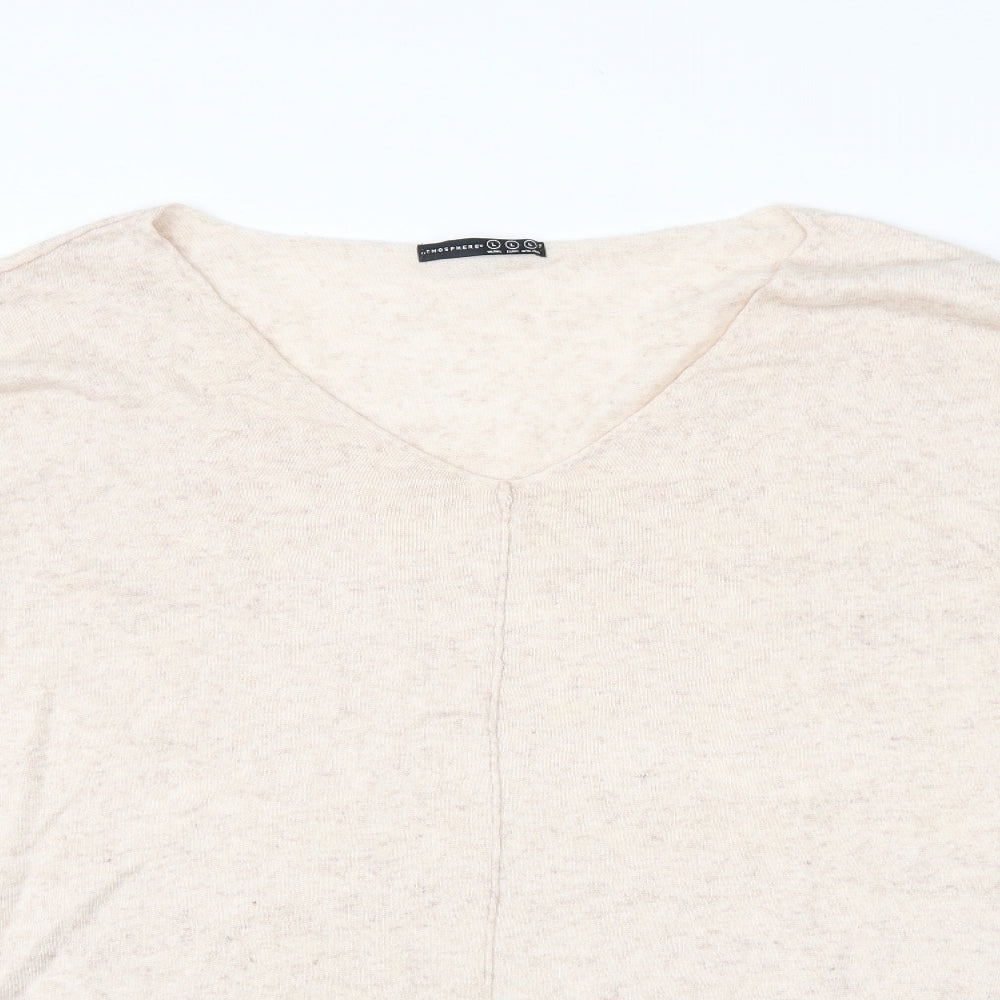 Atmosphere Womens Beige   Pullover Jumper Size L