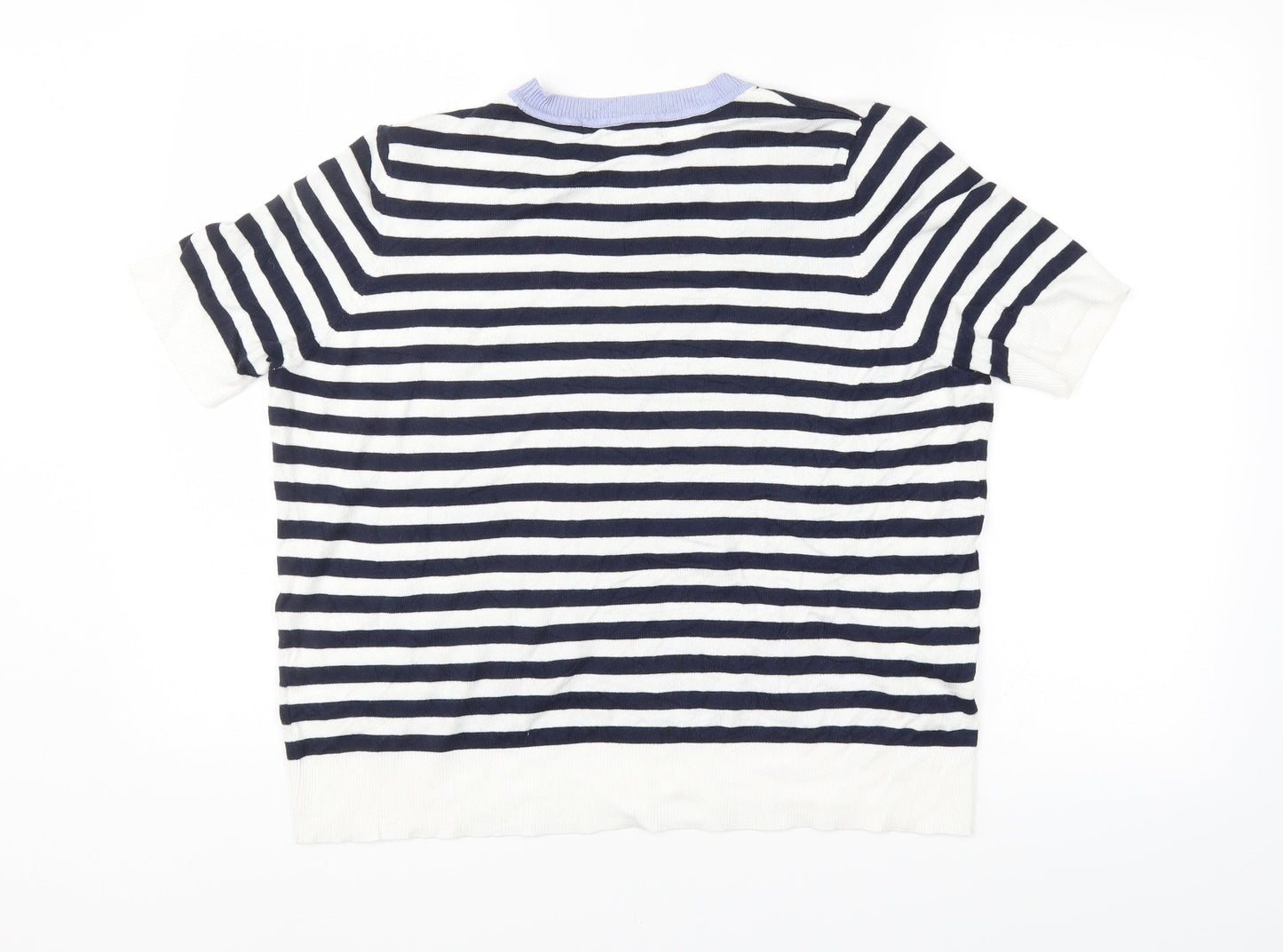 M&S Womens Multicoloured Striped  Pullover Jumper Size 16