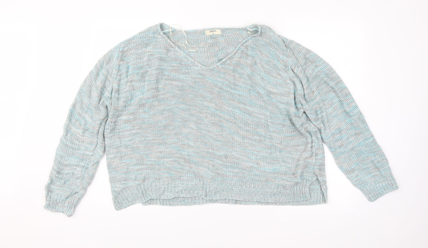 Papaya Womens Multicoloured   Pullover Jumper Size XL