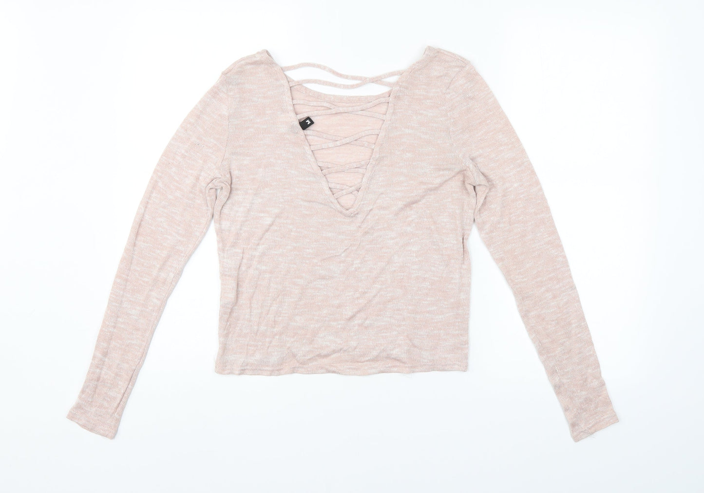 H&M Womens Pink   Pullover Jumper Size M