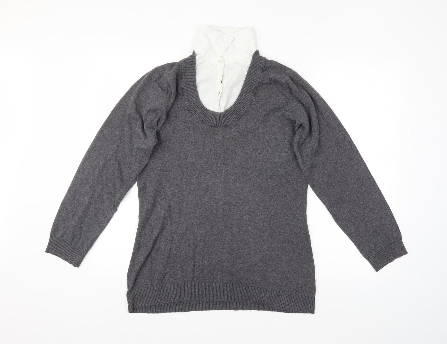 Papaya Womens Grey   Pullover Jumper Size 16