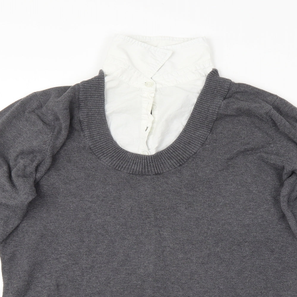 Papaya Womens Grey   Pullover Jumper Size 16