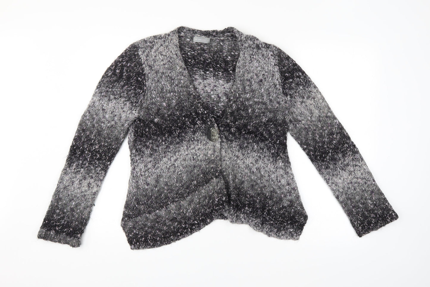M&S Womens Grey   Cardigan Jumper Size L