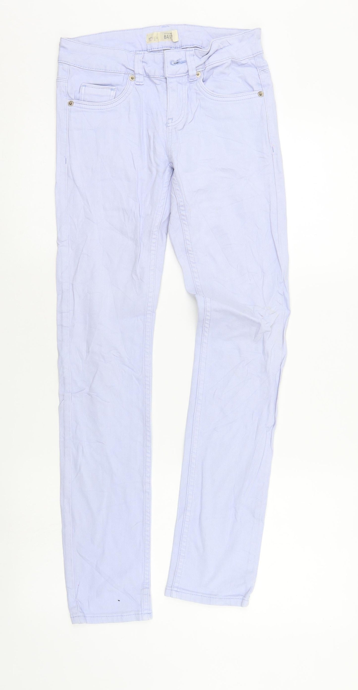 Top Shop Mens Blue  Denim Straight Jeans Size 25 in L30 in