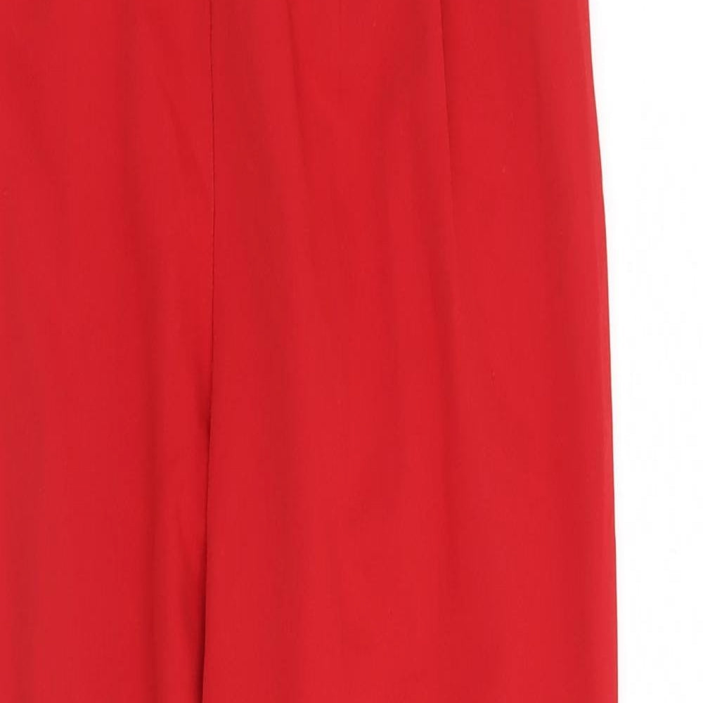 ASOS Womens Red   Trousers  Size 6 L26 in