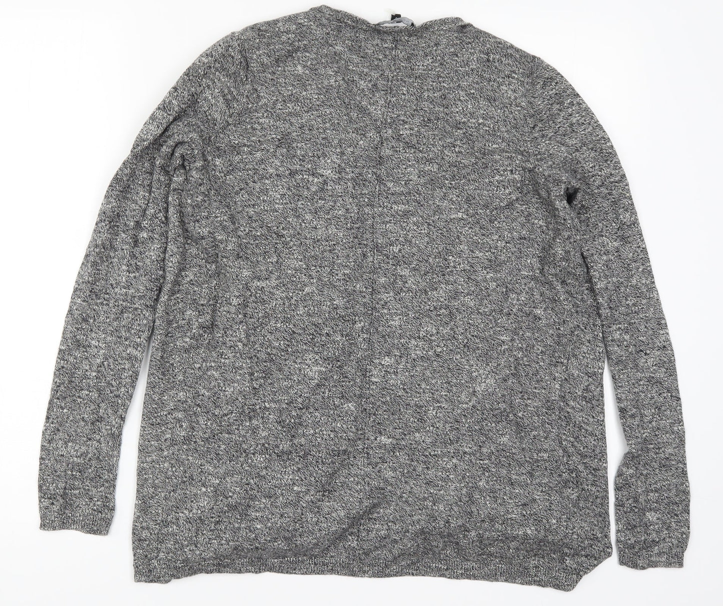 New Look Womens Grey  Knit Cardigan Jumper Size 6