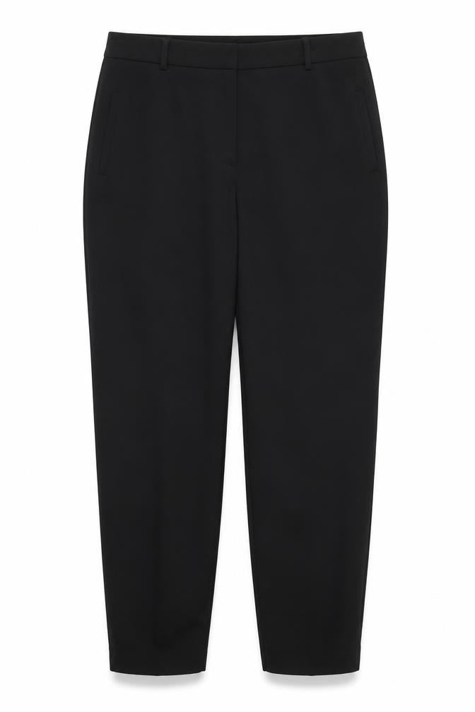 Preworn Womens Black   Trousers  Size 16 L27.5 in