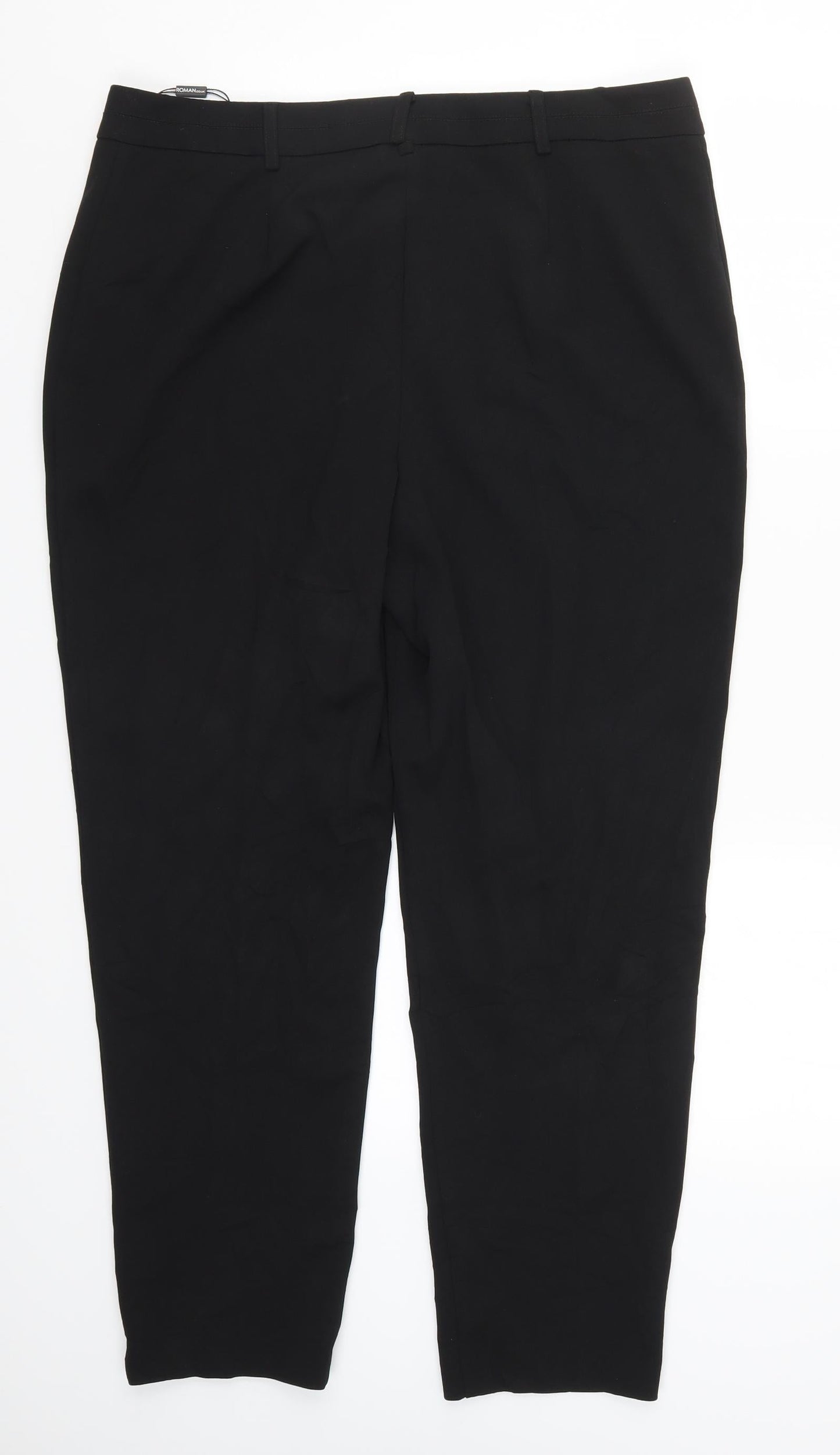 Preworn Womens Black   Trousers  Size 16 L27.5 in