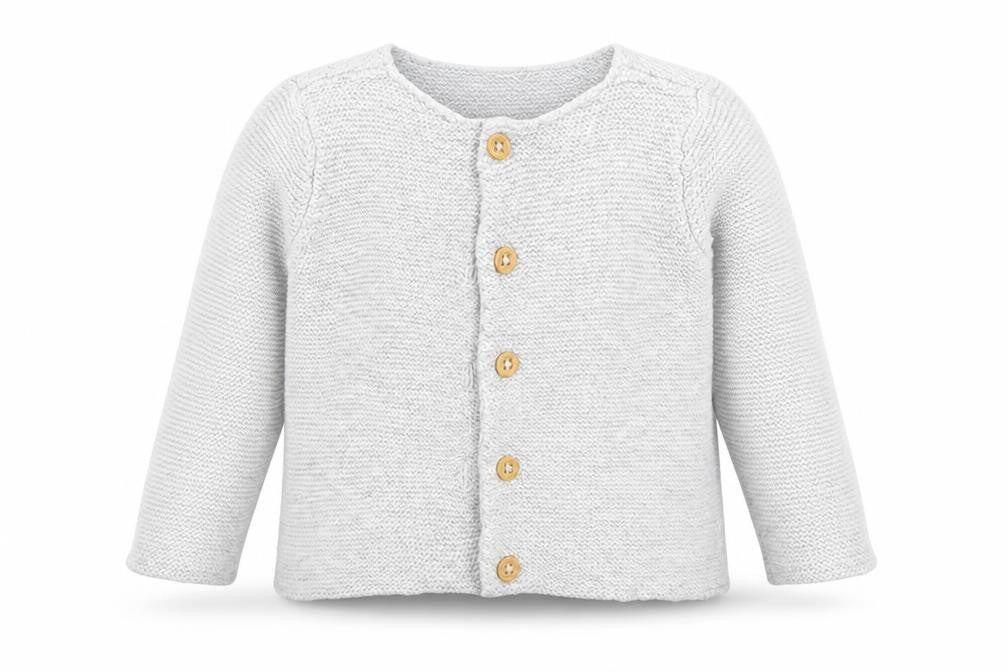 Front view of H&M Baby Grey Cardigan Jumper One Size