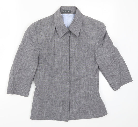 Pure Womens Grey   Basic Button-Up Size S
