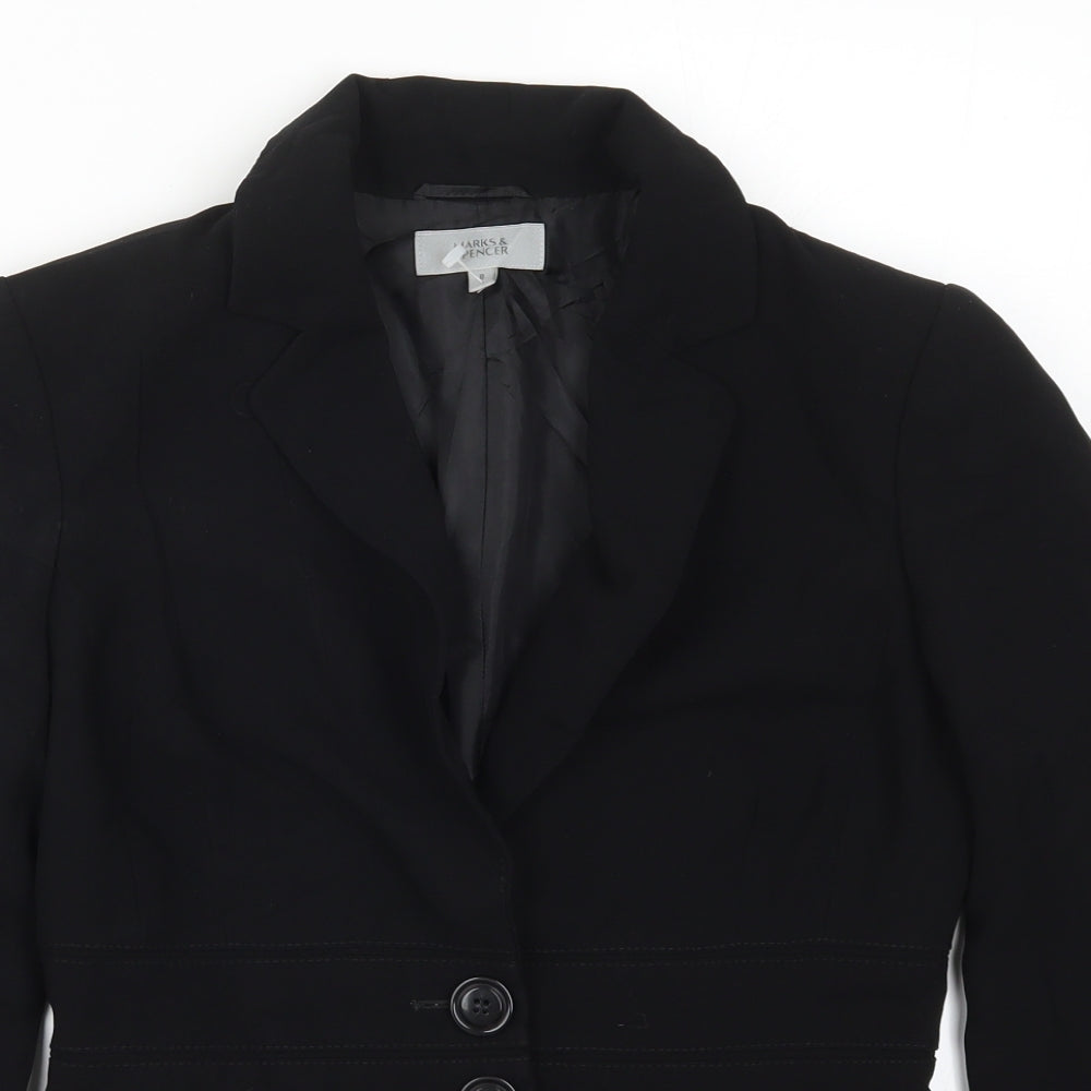 Marks and Spencer Womens Black   Jacket Suit Jacket Size 8