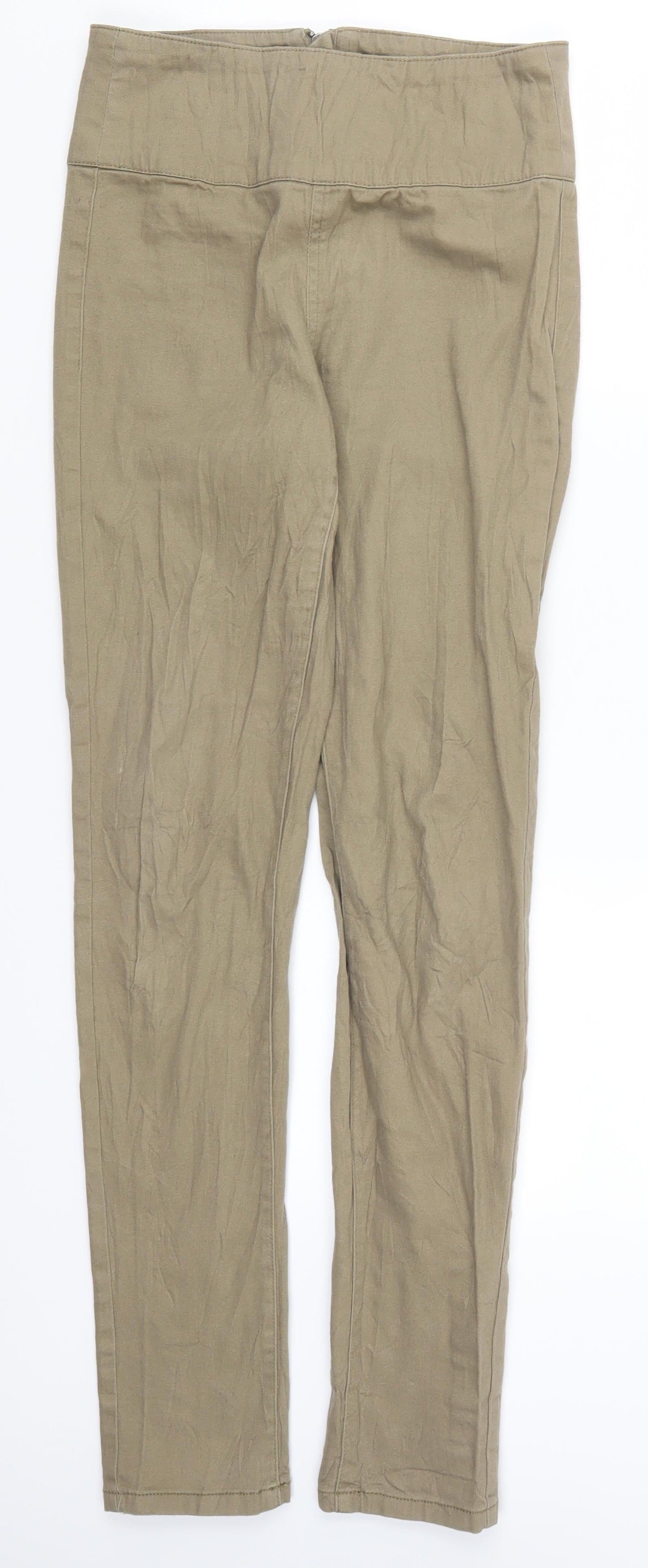 Pieces Womens Beige   Trousers  Size 27 in L29.5 in