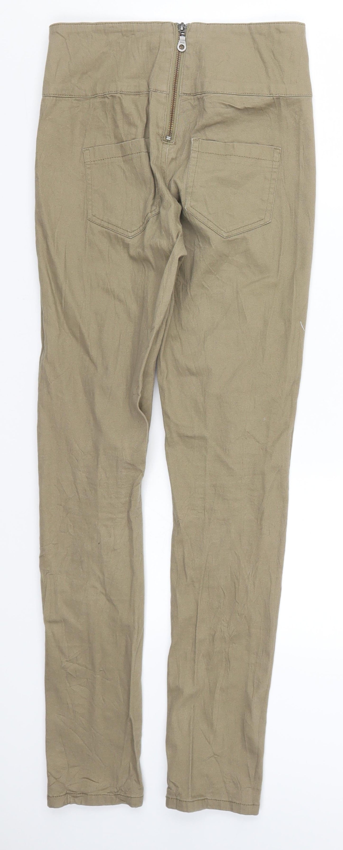 Pieces Womens Beige   Trousers  Size 27 in L29.5 in