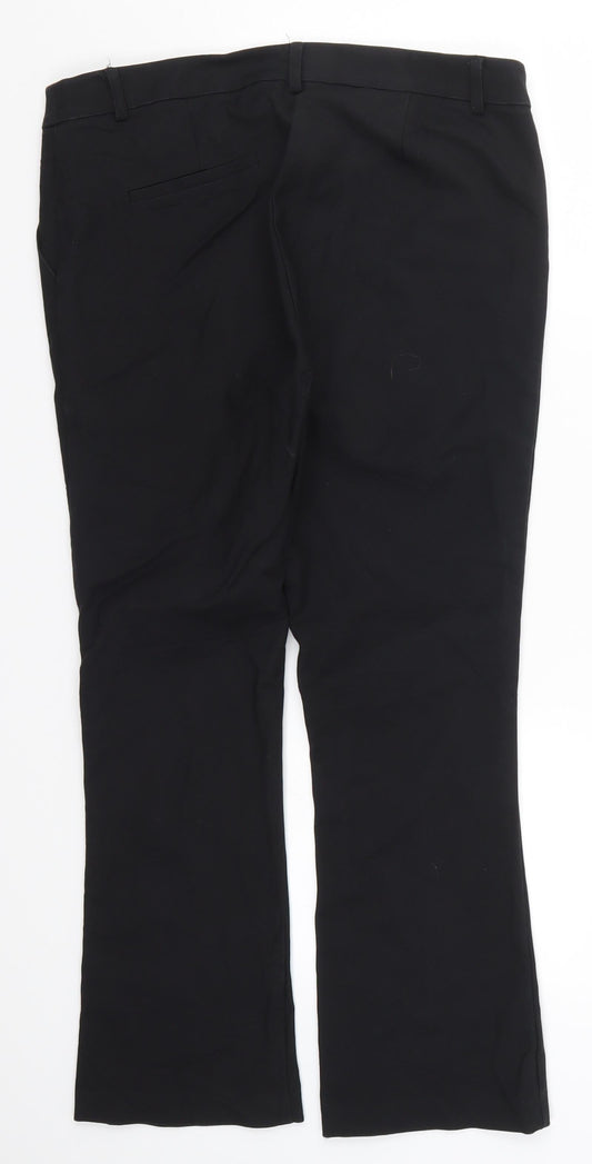 Neo Noir Womens Black   Trousers  Size M L26 in