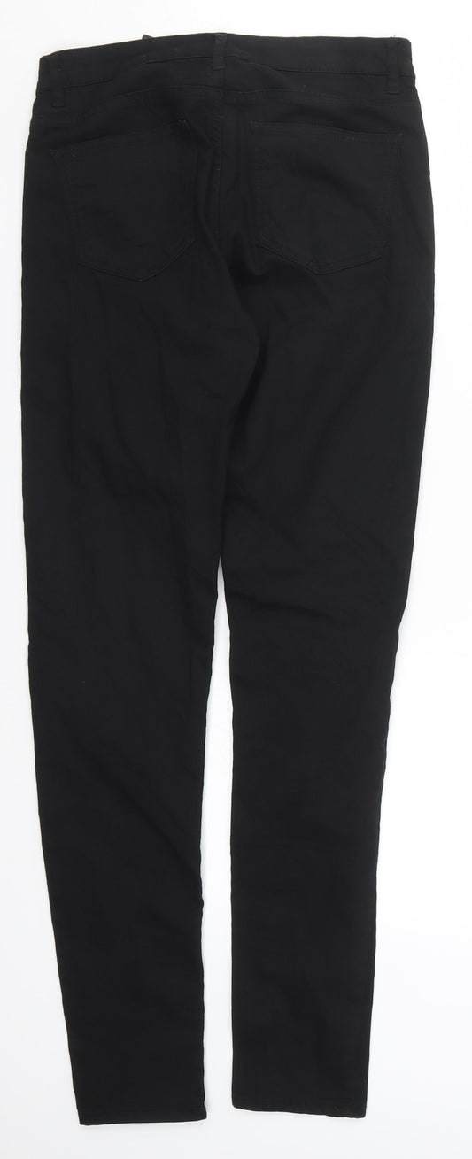 H&M Womens Black  Denim Skinny Jeans Size 8 L29 in