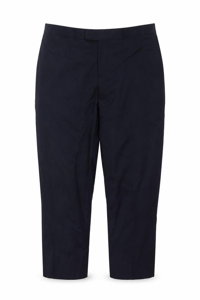 Bao Khanh Silk Womens Blue   Cropped Trousers Size 36 in L21.5 in