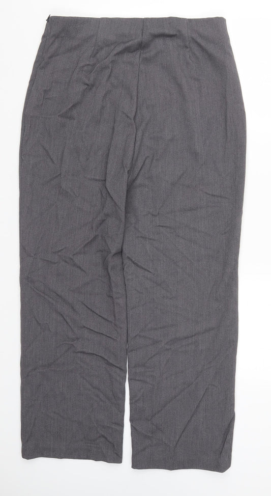 Perrugi Womens Grey   Trousers  Size 14 L27 in