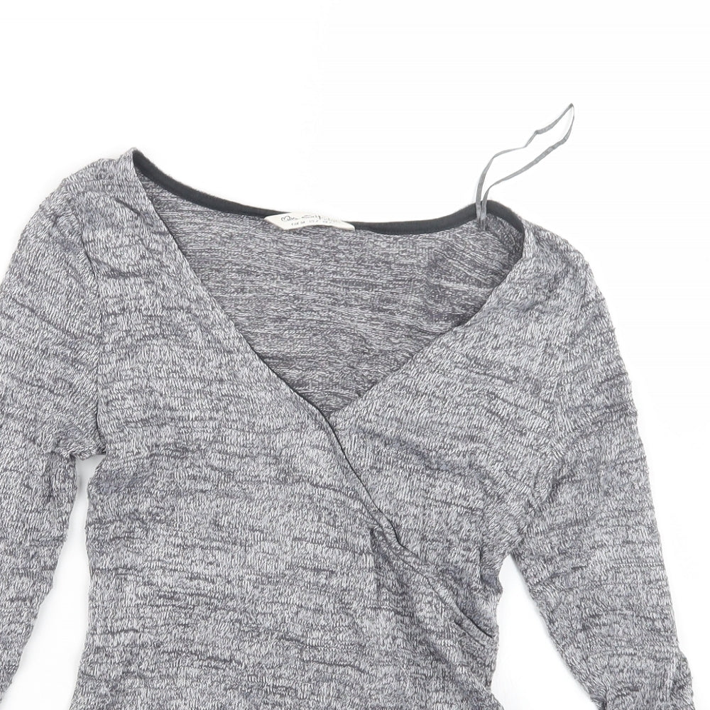 Miss Selfridge Womens Blue  Knit Pullover Jumper Size 6